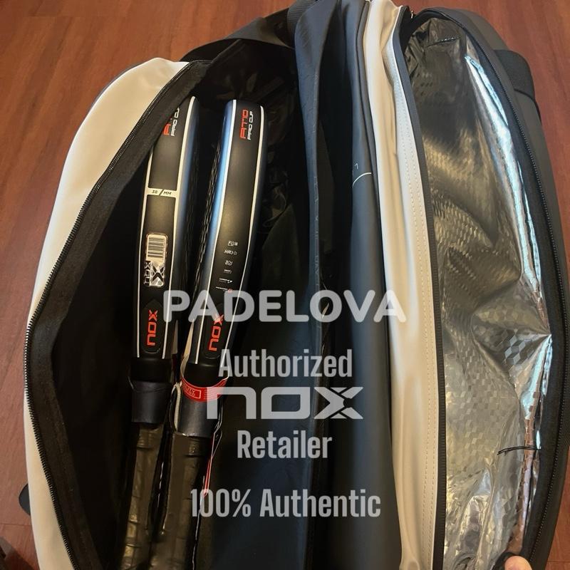 NOX Luxury Master Padel Bag – Tas Padel Thermal Premium – Black White l Tas Padel Pria Wanita | Padel Racket Bag Man Women - Image 4