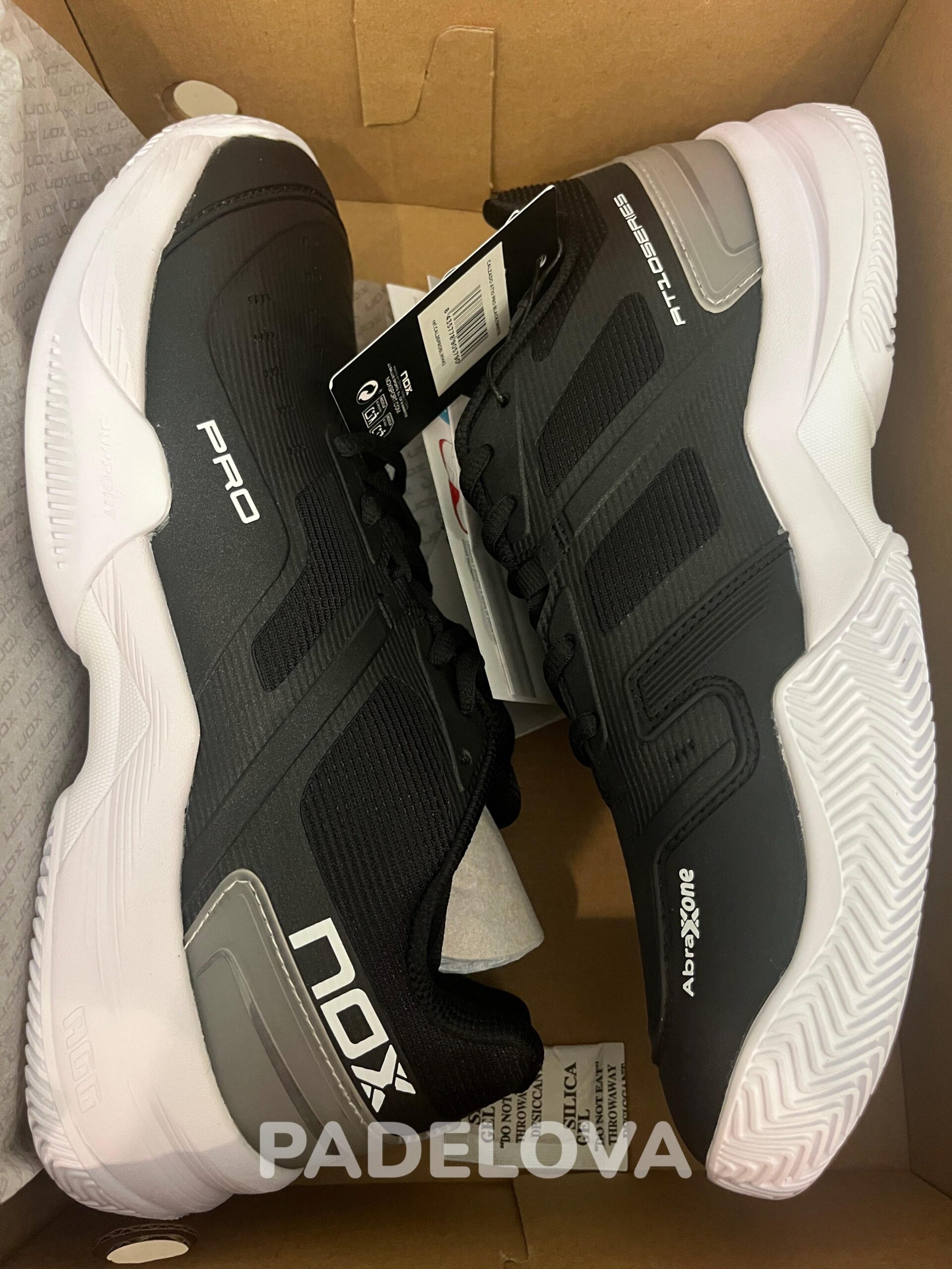 NOX AT10 PRO Sepatu Padel Original Agustin Tapia Shoes Premium Grip Stabil Cushion Nyaman | Black Hitam, White Putih, Silver Birch Black, Purple Ungu - Image 2