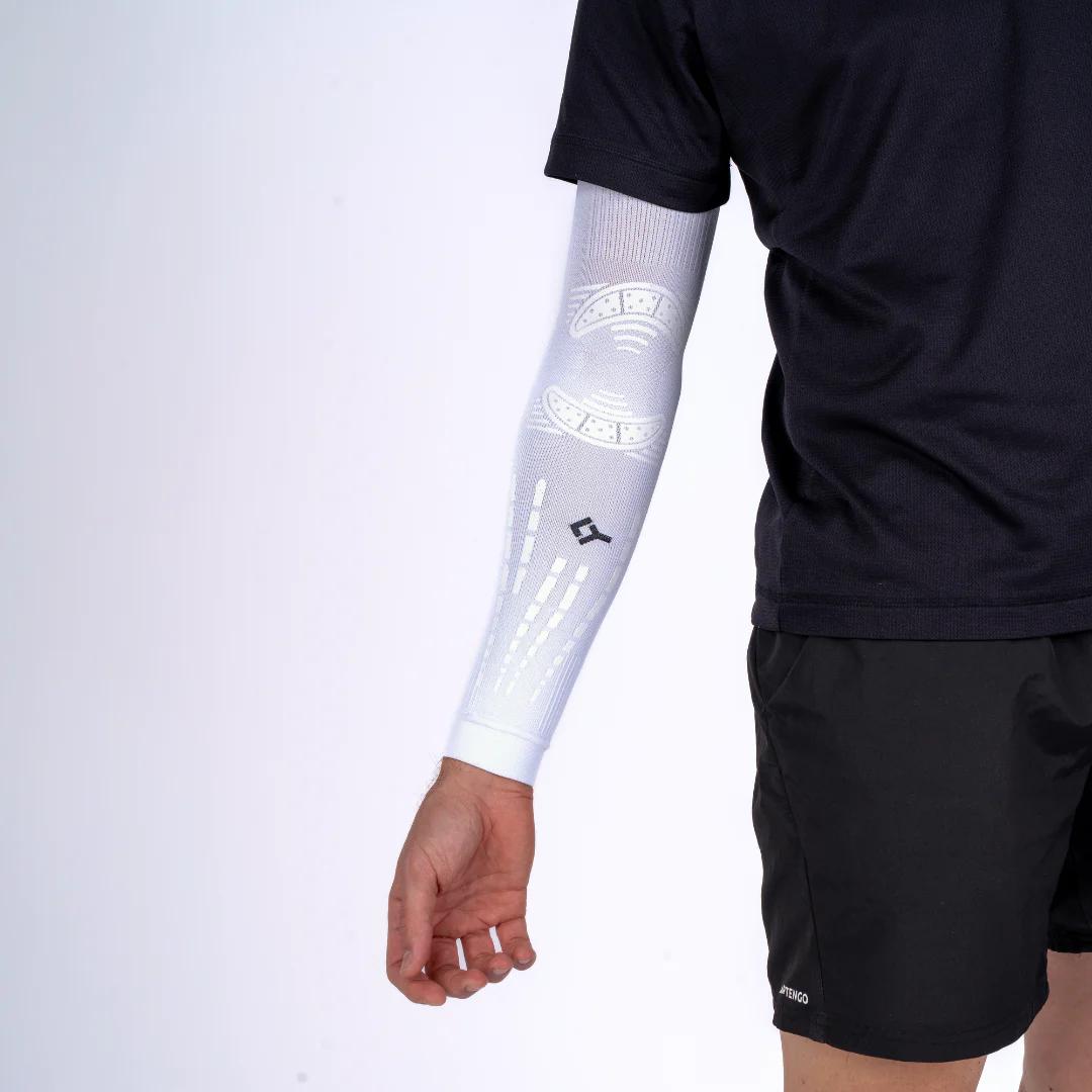 Floky NO STRAIN EVOLUTION Arm Sleeve Padel Anti Vibration, Pencegahan Tennis Padel Elbow - Black Hitam | White Putih | Navy Blue Biru | Fantasy | Arctic Radiance | Ice Comet | Tapia 2026 | Bali | Rio | Delhi - Image 8