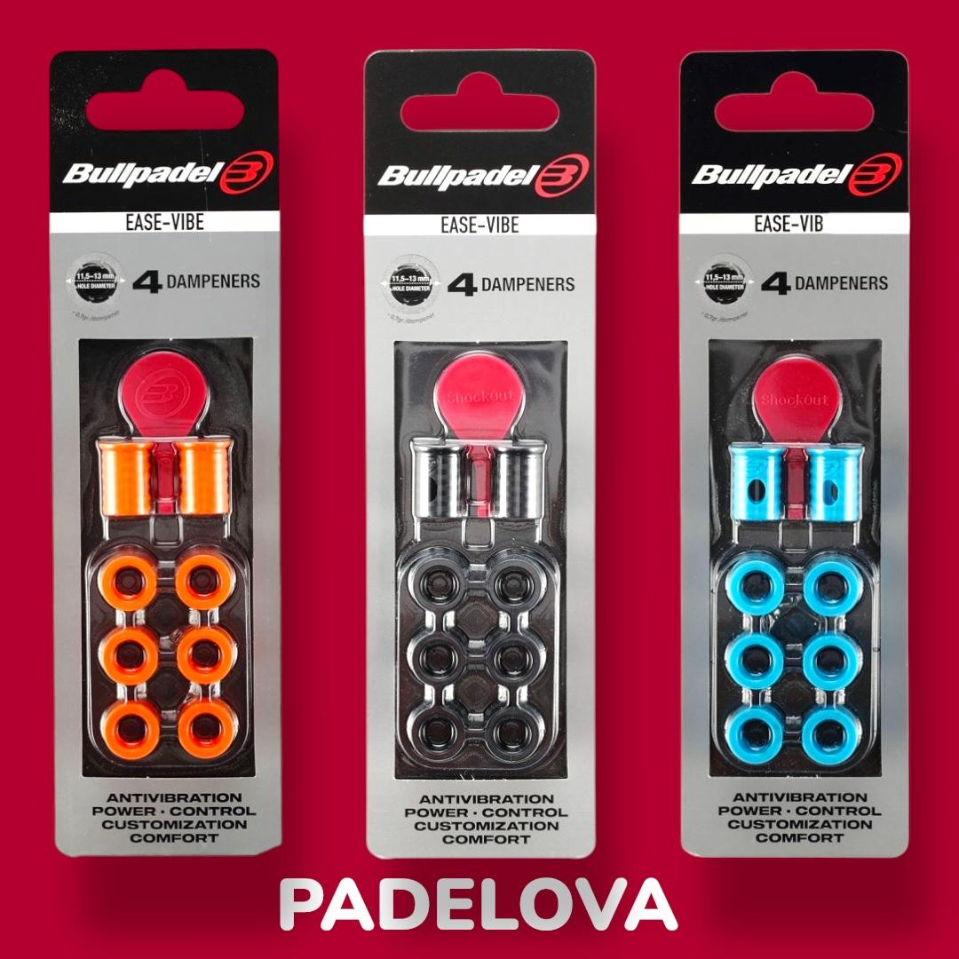 BULLPADEL EASE VIBE - Peredam Getaran Raket Padel Reduce Vibration 60 Persen Aksesoris Raket Anti Getar Pencegahan Tennis Elbow - Shockout Dampener Damper Padel Racket / Raket Padel