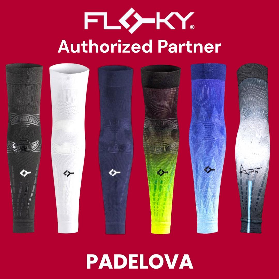 Floky NO STRAIN EVOLUTION Arm Sleeve Padel Anti Vibration, Pencegahan Tennis Padel Elbow - Black Hitam | White Putih | Navy Blue Biru | Fantasy | Arctic Radiance | Ice Comet | Tapia 2026 | Bali | Rio | Delhi