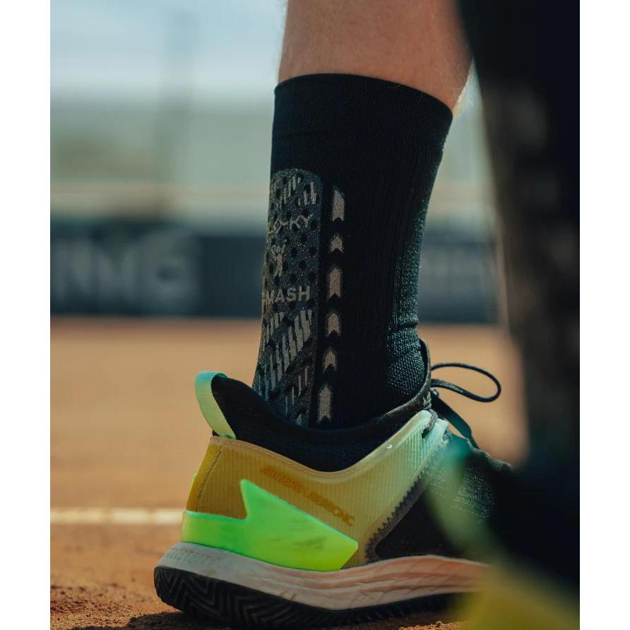 FLOKY S-MASH Kaos Kaki Biomekanik Padel & Tennis (Isi Sepasang Pack) - Anti Slip, Kompresi Achilles, Ankle Support - Image 4