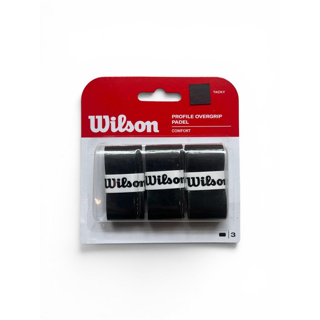 Wilson Profile Black Padel Overgrip (3 Pcs Pack) Comfort Extra Tacky - Image 5