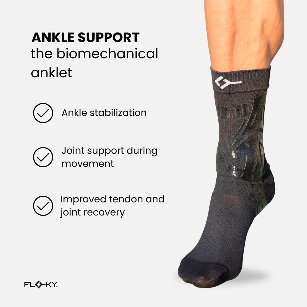 FLOKY ANKLE Support Anklet - Penyangga Pergelangan Kaki Elastis untuk Olahraga (Ankle Brace) - Padel, Tennis, Running - Image 4