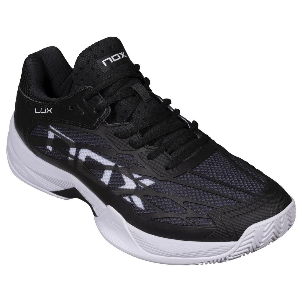 NOX AT10 LUX Padel Shoes - Sepatu Padel Premium dengan Perlindungan Kaki & Kenyamanan Premium untuk Pemain Intermediate hingga Advanced Black Hitam, White Putih, Blue Biru Dark Slate Allure, Feather Grey Cream - Image 3