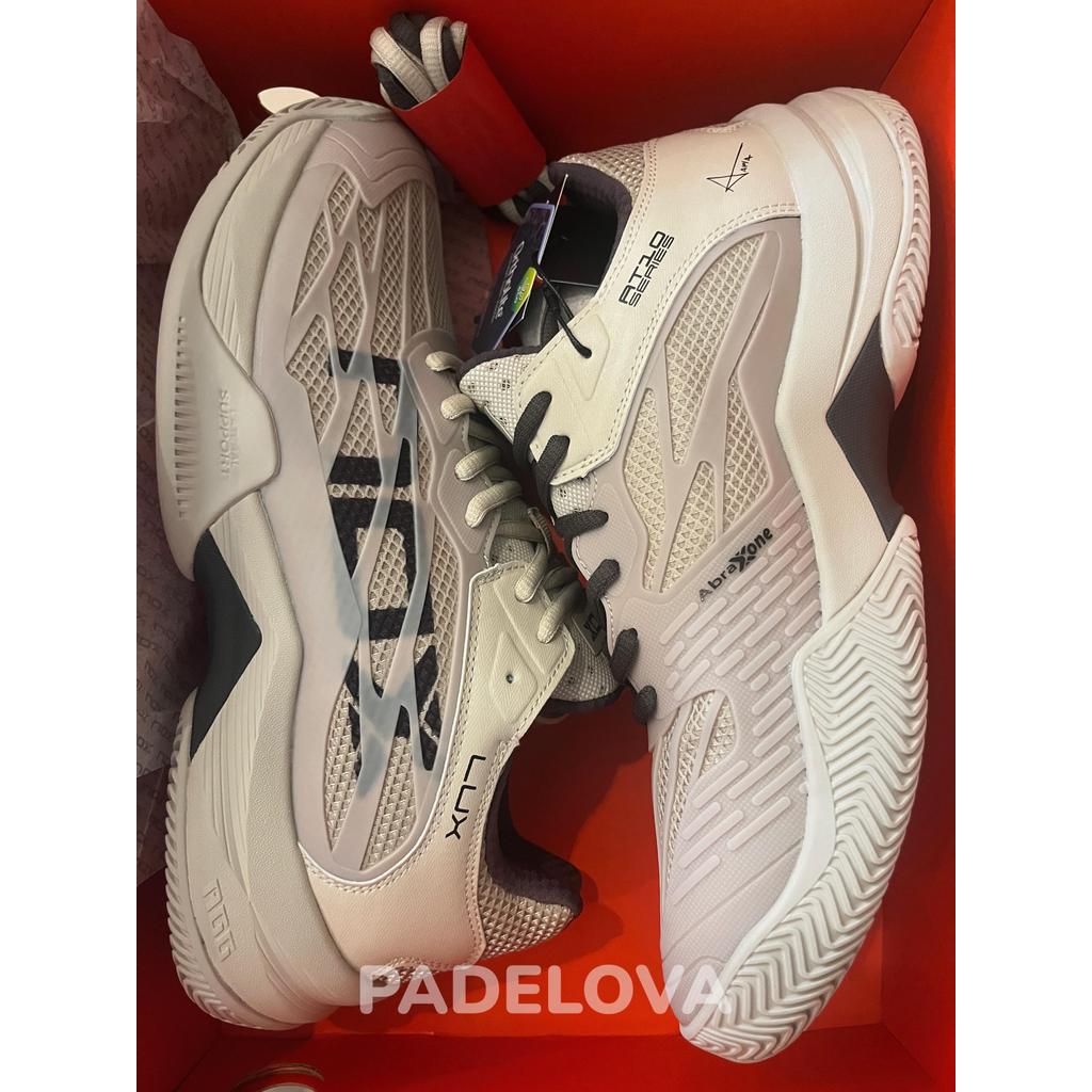 NOX AT10 LUX Padel Shoes - Sepatu Padel Premium dengan Perlindungan Kaki & Kenyamanan Premium untuk Pemain Intermediate hingga Advanced Black Hitam, White Putih, Blue Biru Dark Slate Allure, Feather Grey Cream - Image 9