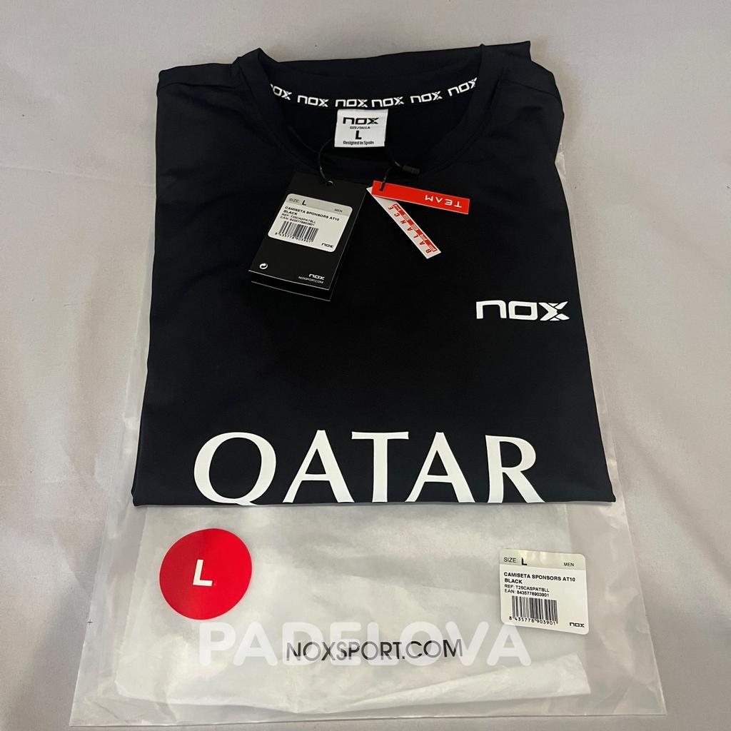 Nox AT10 Sponsors 2026 T-Shirt Jersey Original Kaos Padel Agustin Tapia Premium Dry Fit Balance Fresh Black Hitam Navy Biru White Putih - Image 4