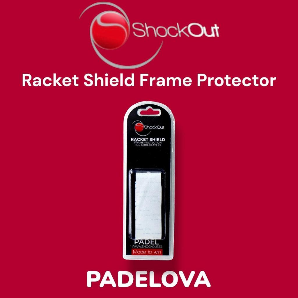 ShockOut Racket Shield Transparent Protector Raket Padel Original Anti Dent Frame Protection