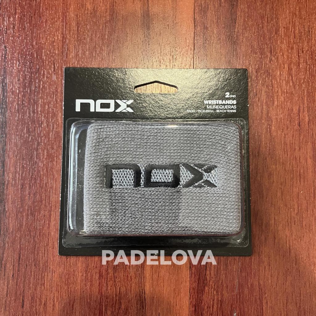 NOX Padel Wristband isi 2 per pack Wrist band sport Premium untuk Padel Tenis Pickleball Original Spain Menyerap Keringat dan Nyaman Dipakai Black Grey White Navy Hitam Abu Pink Red Merah - Image 4