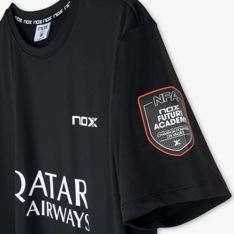 Nox AT10 Sponsors 2026 T-Shirt Jersey Original Kaos Padel Agustin Tapia Premium Dry Fit Balance Fresh Black Hitam Navy Biru White Putih - Image 8