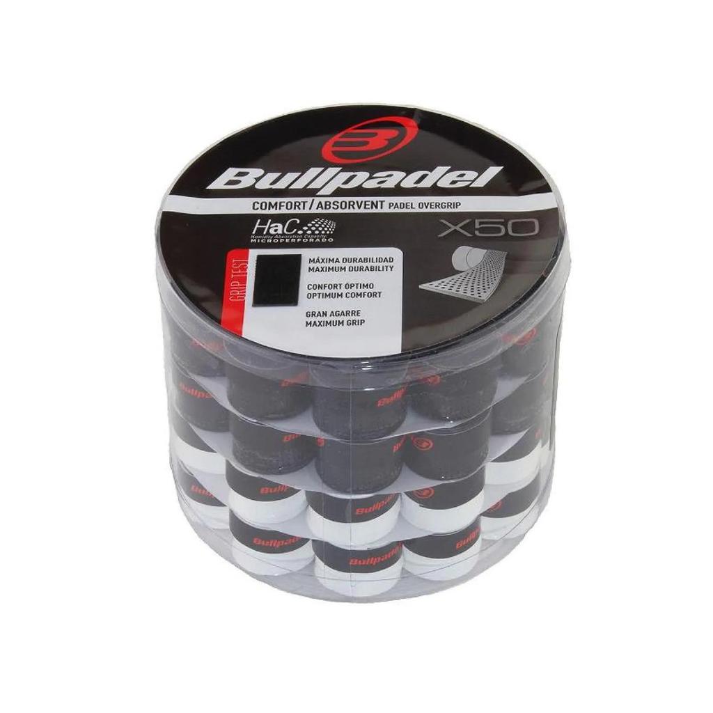 Bullpadel GB1201 Overgrip Padel Tenis Original Anti Slip Penyerap Keringat Hitam Putih - Image 2