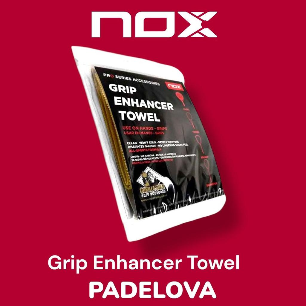 NOX x Gorilla Gold Grip Enhancer Towel Padel Original Handuk Anti Licin Raket Padel Grip Booster Miguel Lamperti