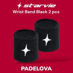 StarVie Star Wristband Gelang Keringat Padel Original Hitam 2 pcs