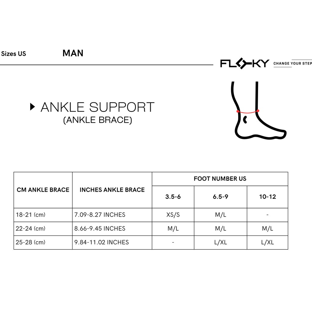 FLOKY ANKLE Support Anklet - Penyangga Pergelangan Kaki Elastis untuk Olahraga (Ankle Brace) - Padel, Tennis, Running - Image 7
