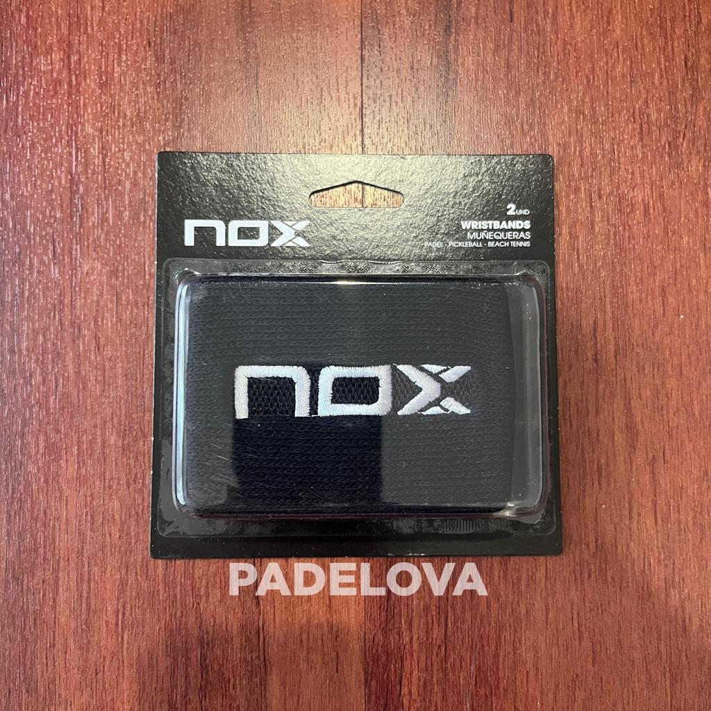 NOX Padel Wristband isi 2 per pack Wrist band sport Premium untuk Padel Tenis Pickleball Original Spain Menyerap Keringat dan Nyaman Dipakai Black Grey White Navy Hitam Abu Pink Red Merah - Image 2