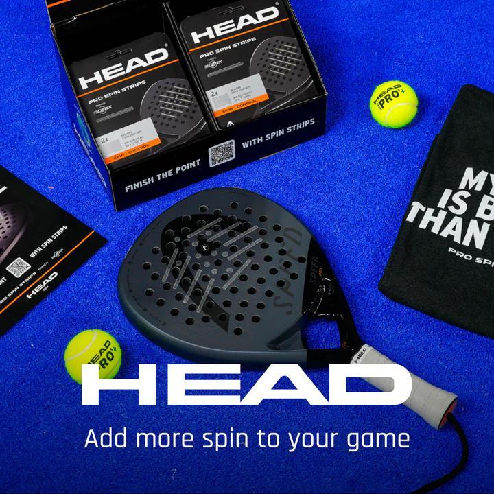 HEAD Pro Spin Strips Padel Rezztek Spin Enhancer Ultra-thin Lightweight 2g per Raket Tahan 50 Jam Customizable Mudah Dilepas - Ball, Bola - Image 7