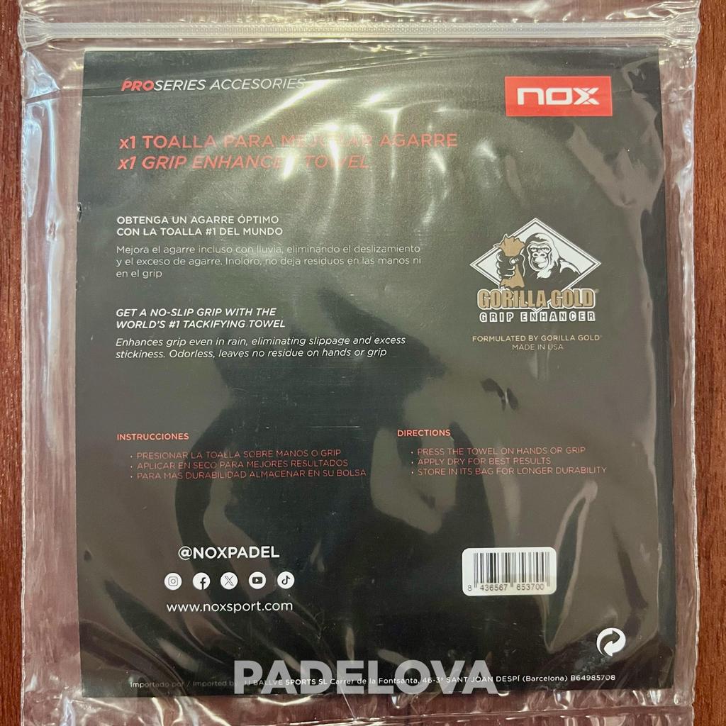 NOX x Gorilla Gold Grip Enhancer Towel Padel Original Handuk Anti Licin Raket Padel Grip Booster Miguel Lamperti - Image 3