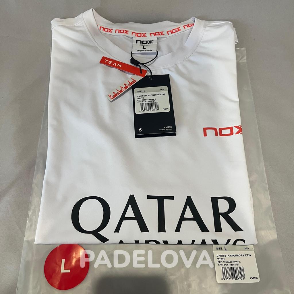 Nox AT10 Sponsors 2026 T-Shirt Jersey Original Kaos Padel Agustin Tapia Premium Dry Fit Balance Fresh Black Hitam Navy Biru White Putih - Image 6