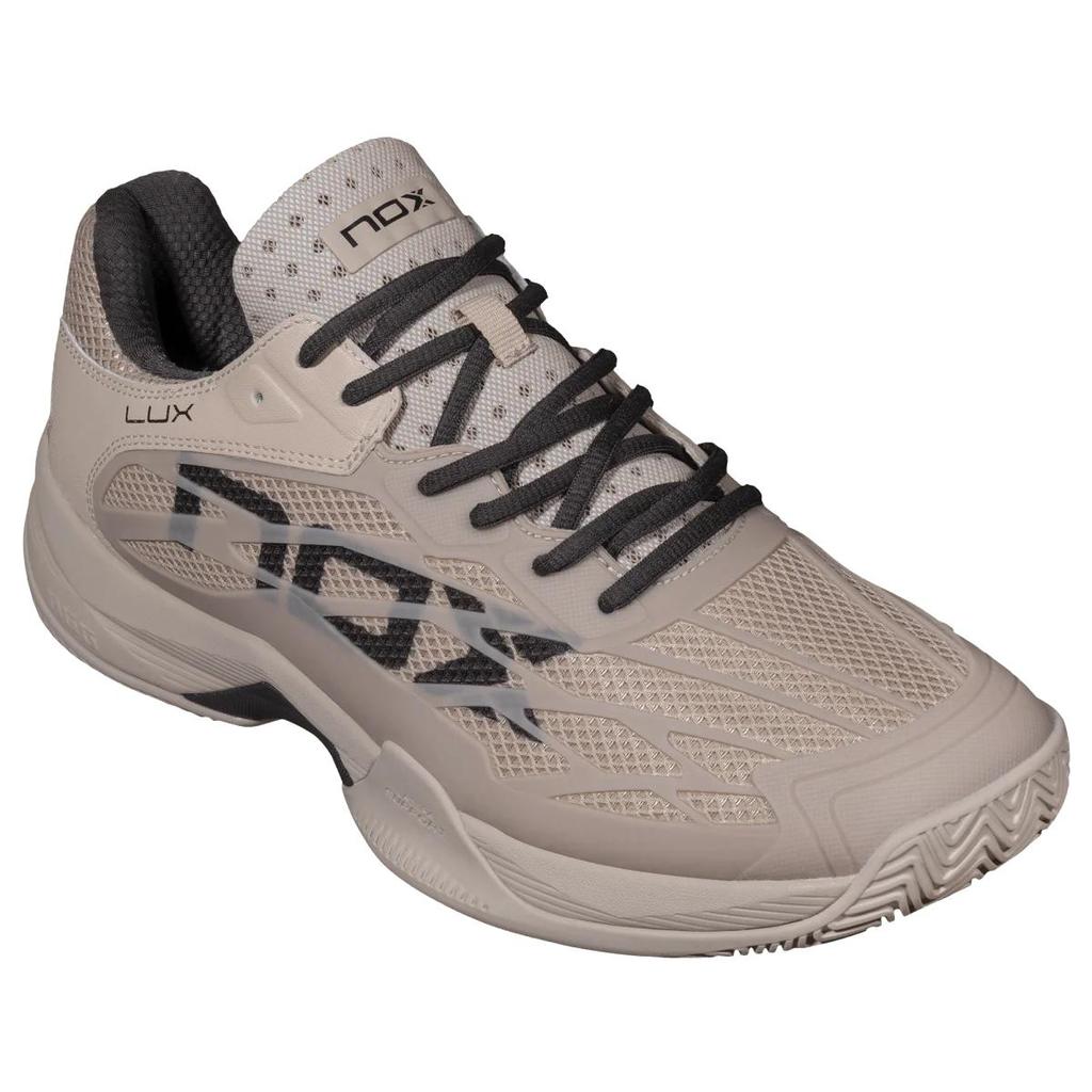 NOX AT10 LUX Padel Shoes - Sepatu Padel Premium dengan Perlindungan Kaki & Kenyamanan Premium untuk Pemain Intermediate hingga Advanced Black Hitam, White Putih, Blue Biru Dark Slate Allure, Feather Grey Cream - Image 4