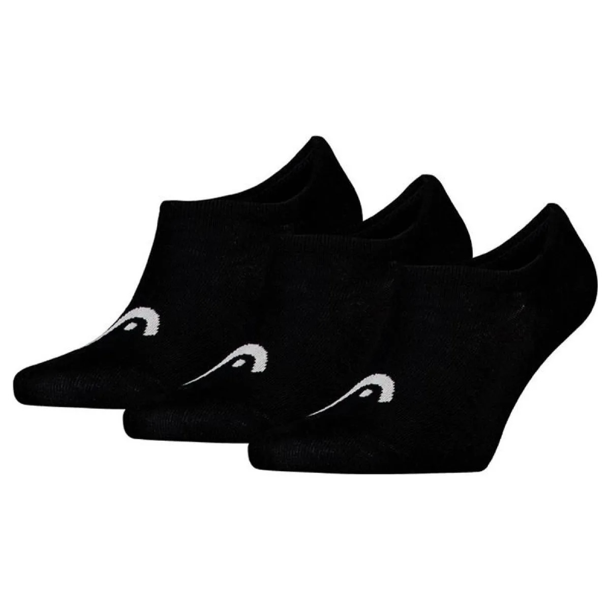 HEAD All Sports Invisible Socks Hitam 3 Pasang untuk Padel, Tennis, Pickleball, etc - Gambar 5