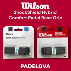 Wilson Shock Shield Hybrid Padel Base Grip Peredam Getaran Black