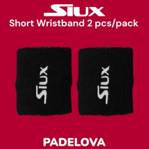 Siux Basic 26 Wristband Pendek 2 Pcs Padel Tennis Pickleball