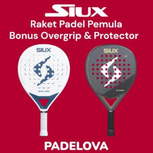Siux Raket Padel Pemula Beginner Padel Racket - Zyron Gold Stallion White 2026